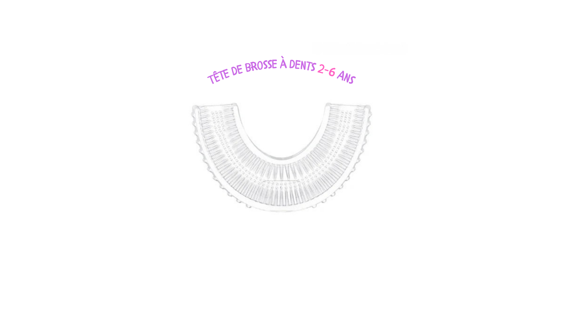 Brosse à dents électrique en forme de U pour enfants